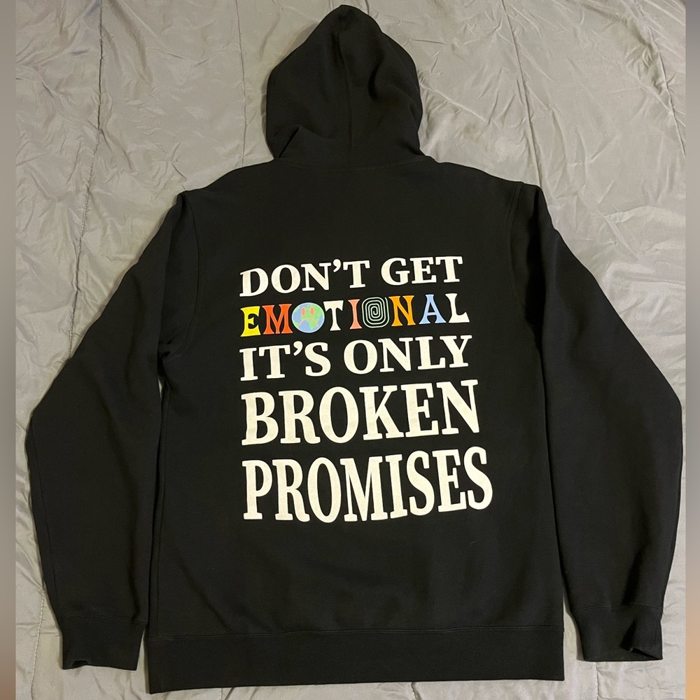 Broken Promises Emotional Hoodie Size Medium